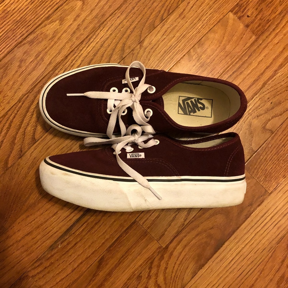 Vans platform sneakers, size 8